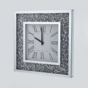 Rosdorf Park, Lugo Wall Clock (SILVER) (45CM x 4.3CM) - RRP £91.99 (FSVM1236 - 23905/45)