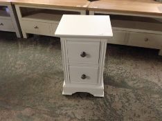 Banbury White Painted Small Bedside Table (H/10 -BP-SBSC-W)(DAMAGED)