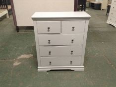 Florence Grey Painted 2 Over 3 Chest (H/94 -SW-2o3-G)(TAPE MARKS)