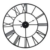 Williston Forge,Oversized Frison Silent Wall Clock (BLACK/GOLD) (60CM) - RRP £105.83(DGXQ1056 -