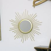 Fairmont Park, Dex Accent Mirror (GOLD FRAME) (25CM) - RRP £61.99(NDDT3368 - 23905/50)