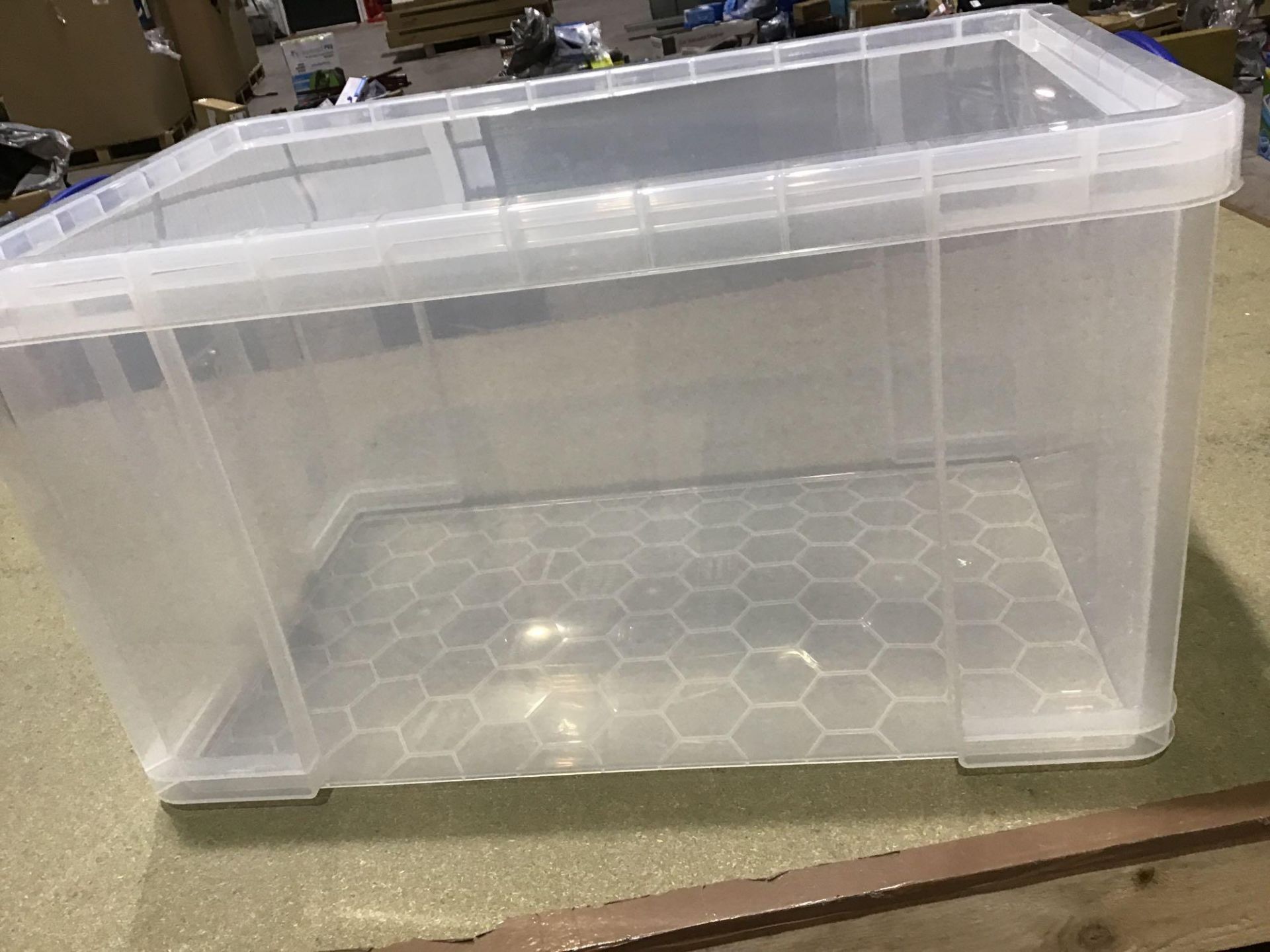 Really Useful Box 84 Litre Plastic Storage Box Clear £19.99 RRP - Image 3 of 4