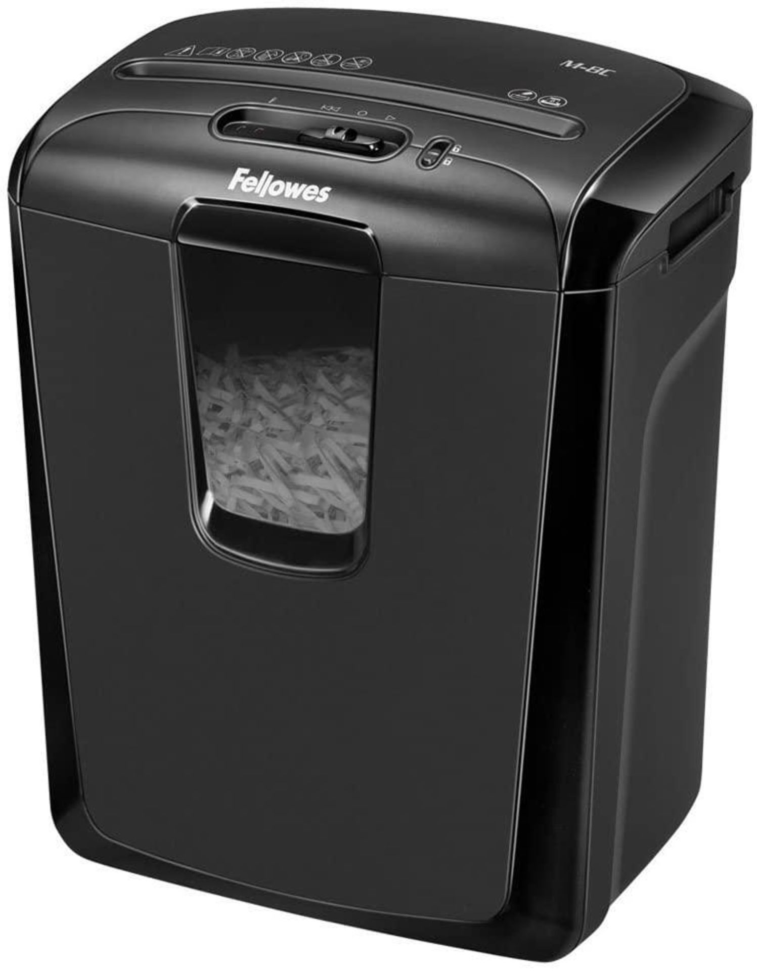 Fellowes Powershred M-8C 8 Sheet Cross Cut Personal Shredder With Safety Lock, Black £39.99 RRP