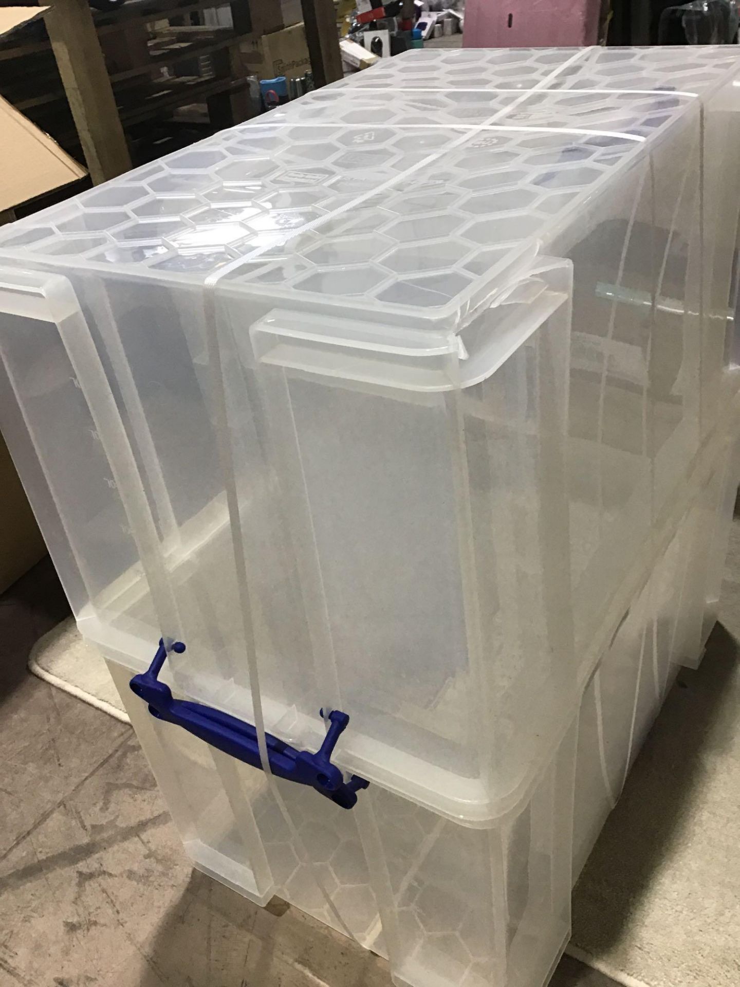 Really Useful Box Plastic Storage Box Clear - Image 2 of 4