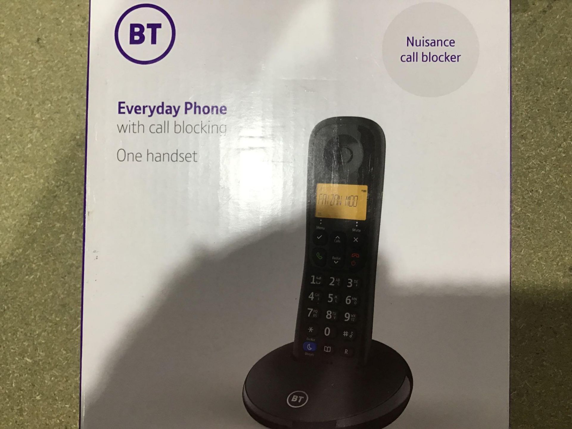 BT Everyday Cordless Home Phone with Basic Call Blocking, Single Handset Pack, Black £19.99 RRP - Image 3 of 4