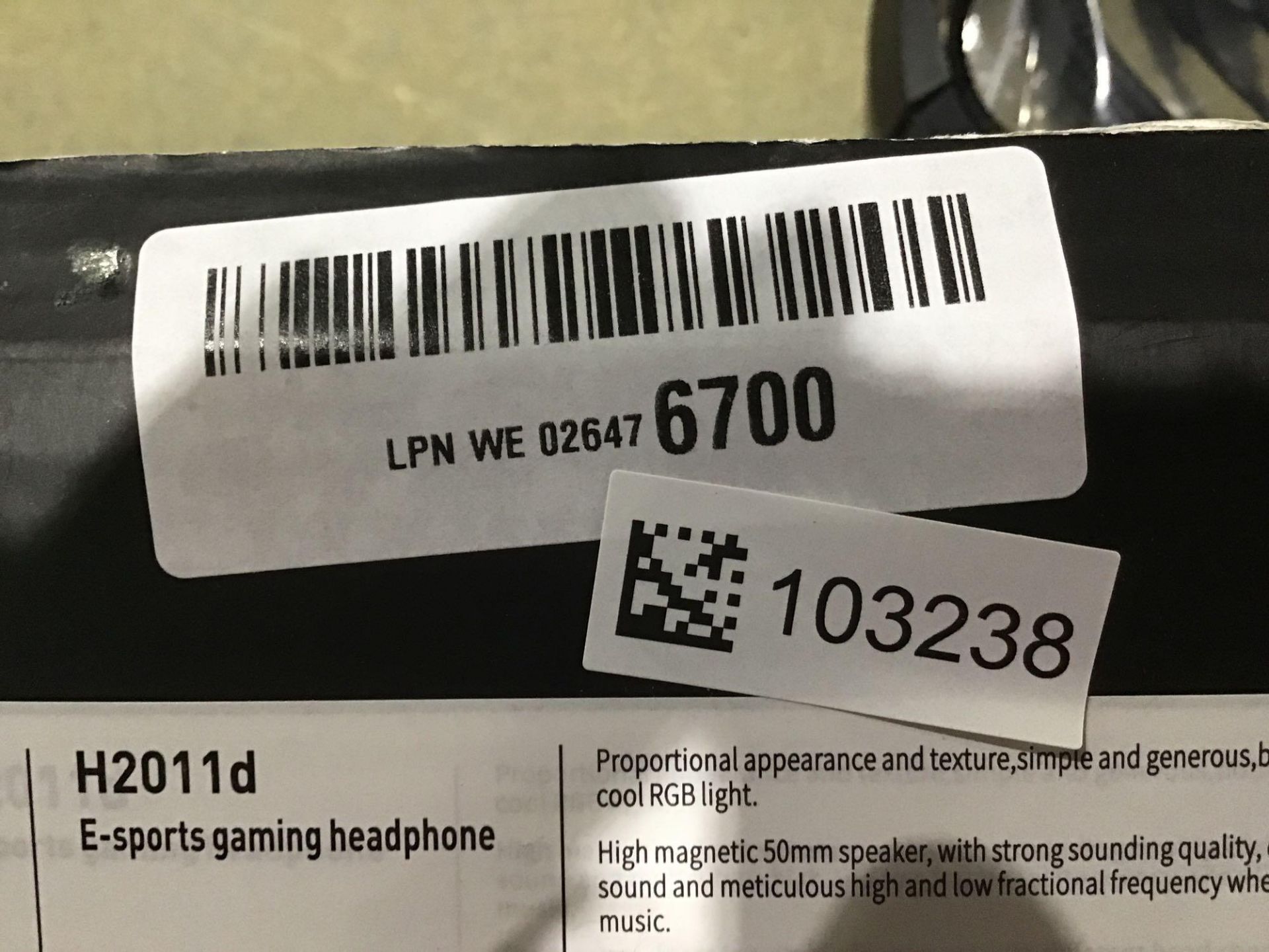 Havit RGB Wired Gaming Headset PC USB 3.5mm XBOX / PS4 Headsets with 50MM Driver, Surround Sound - Image 4 of 4