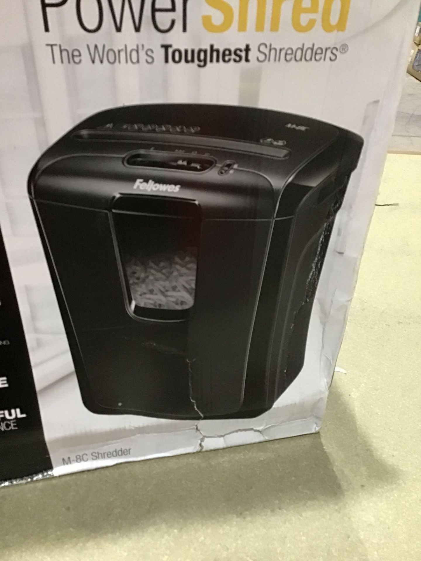 Fellowes Powershred M-8C 8 Sheet Cross Cut Personal Shredder With Safety Lock, Black £39.99 RRP - Image 3 of 4