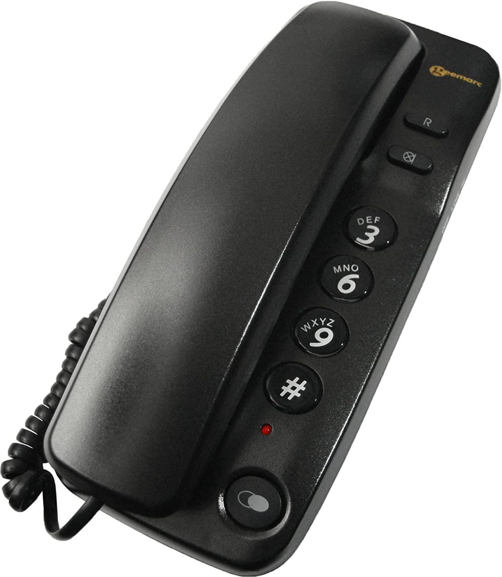 Geemarc Marbella Gondola Style UK Version Corded Telephone - Black £9.99 RRP
