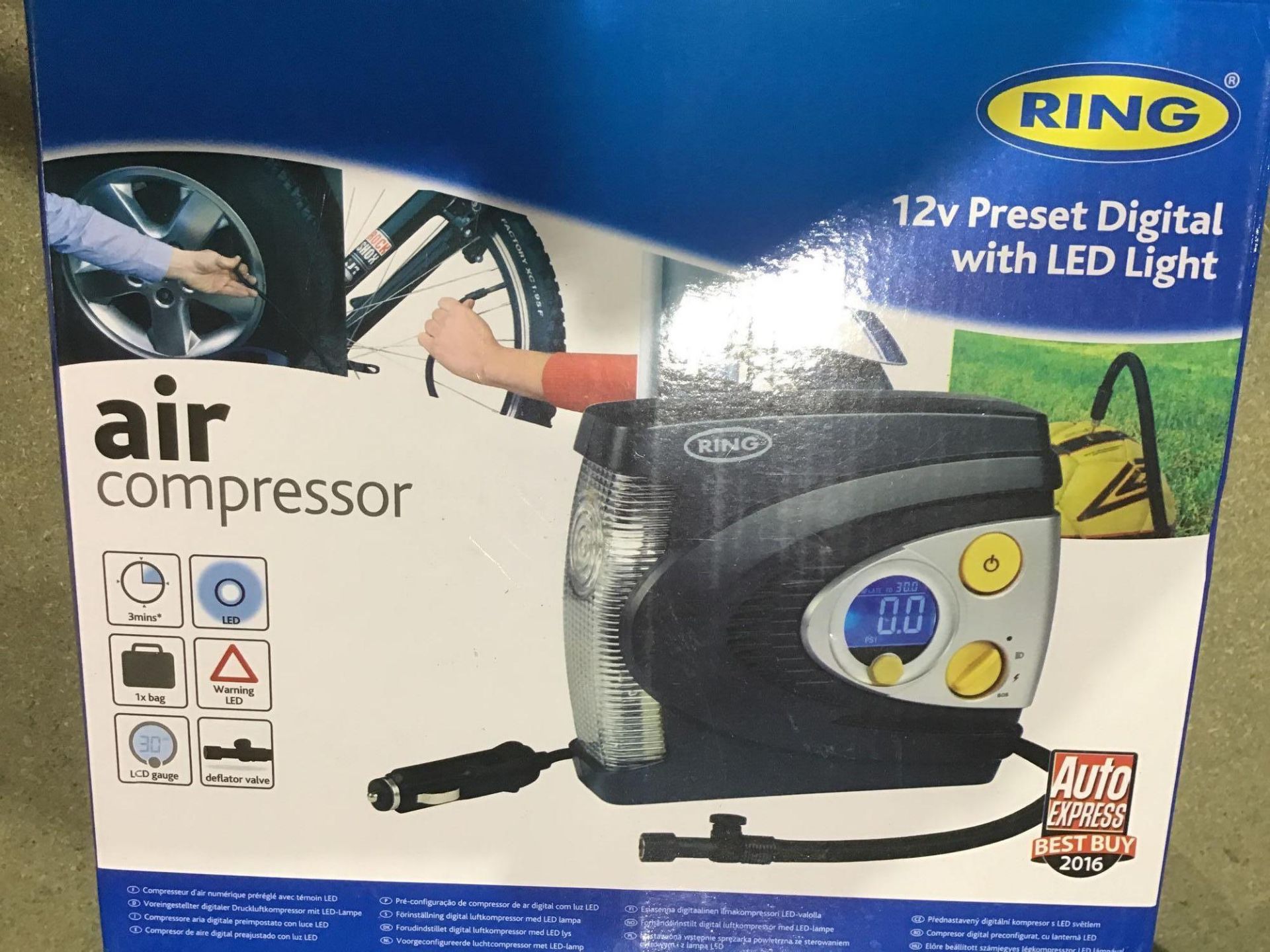 Ring Pre-Set Digital Air Compressor RAC635 - £31.50 RRP - Image 2 of 4