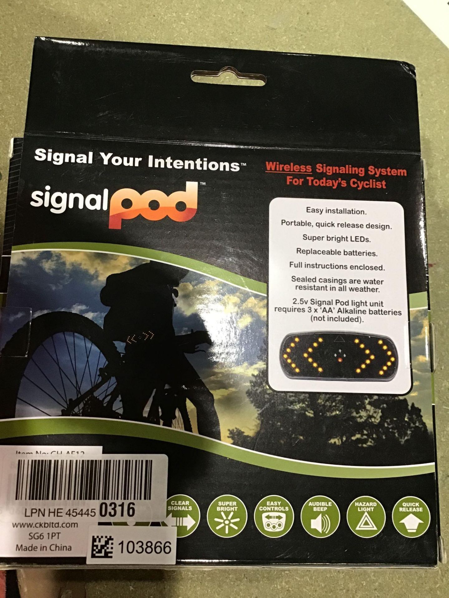 Signal Pod Wireless Bicycle Signalling System - £29.99 RRP - Image 2 of 4