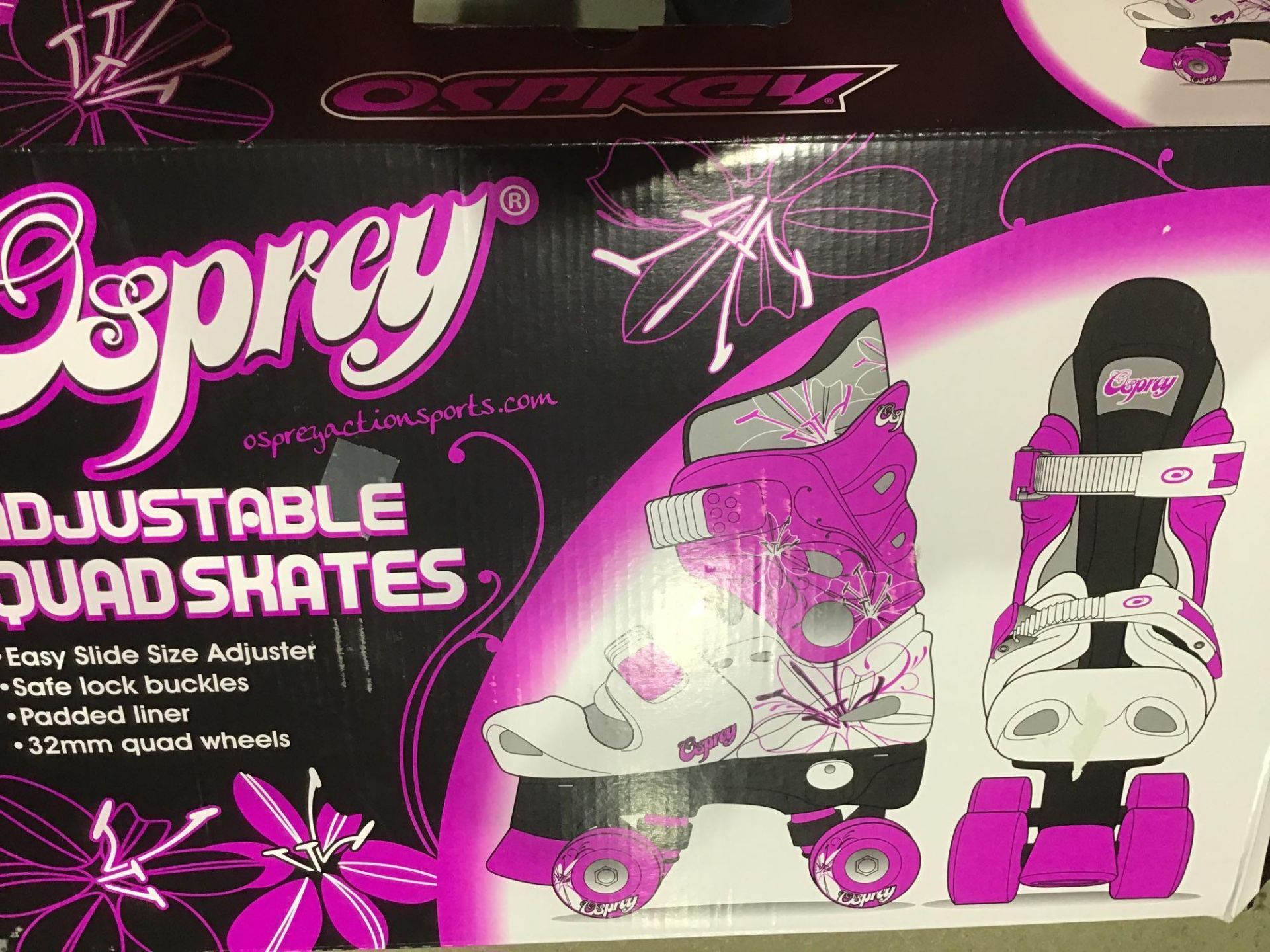 Osprey Kids Roller Skates - Adjustable Roller Skates for Girls (Purple) - Image 3 of 4