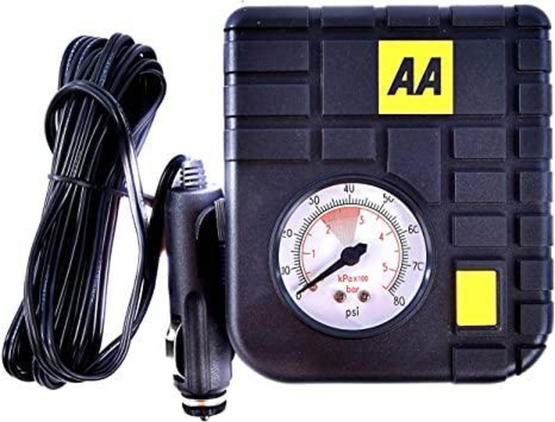 AA 12 V Compact Tyre Inflator AA5007 – For Cars Other Vehicles Inflatables Bicycles - £11.69 RRP