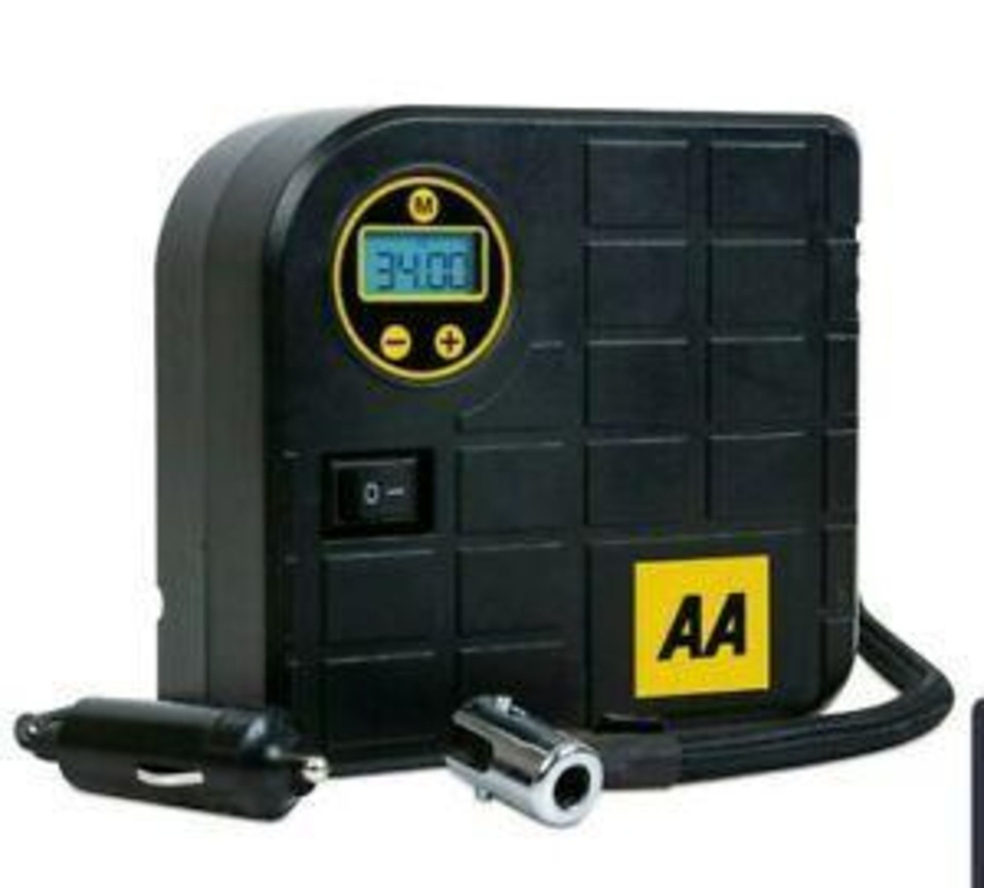 AA Compact Car Digital Tyre Inflator Plugs In 12V Mini Air Compressor