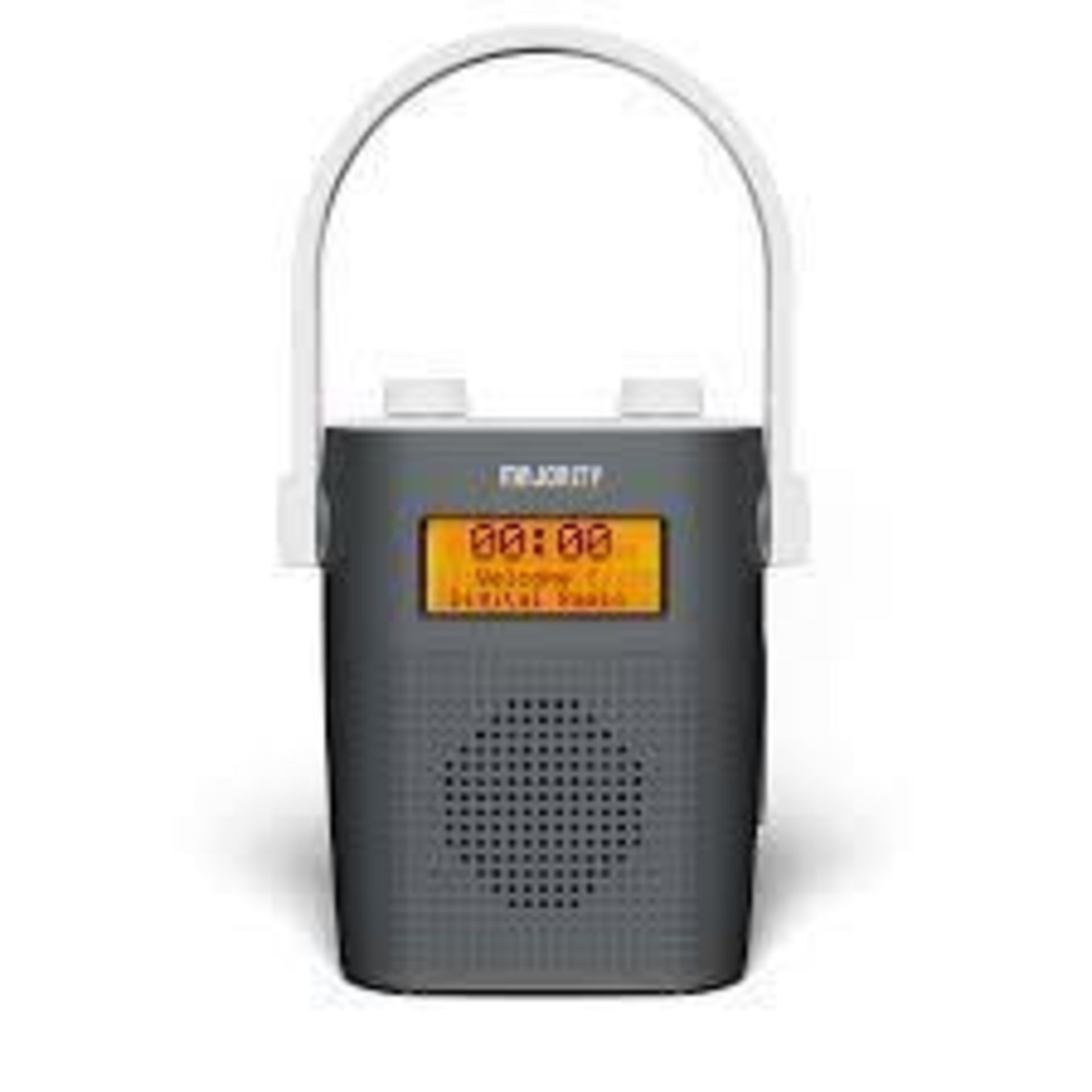 Majority Eversden DAB/DAB+ Digital and FM Mains Portable Bathroom Shower Radio (Grey)