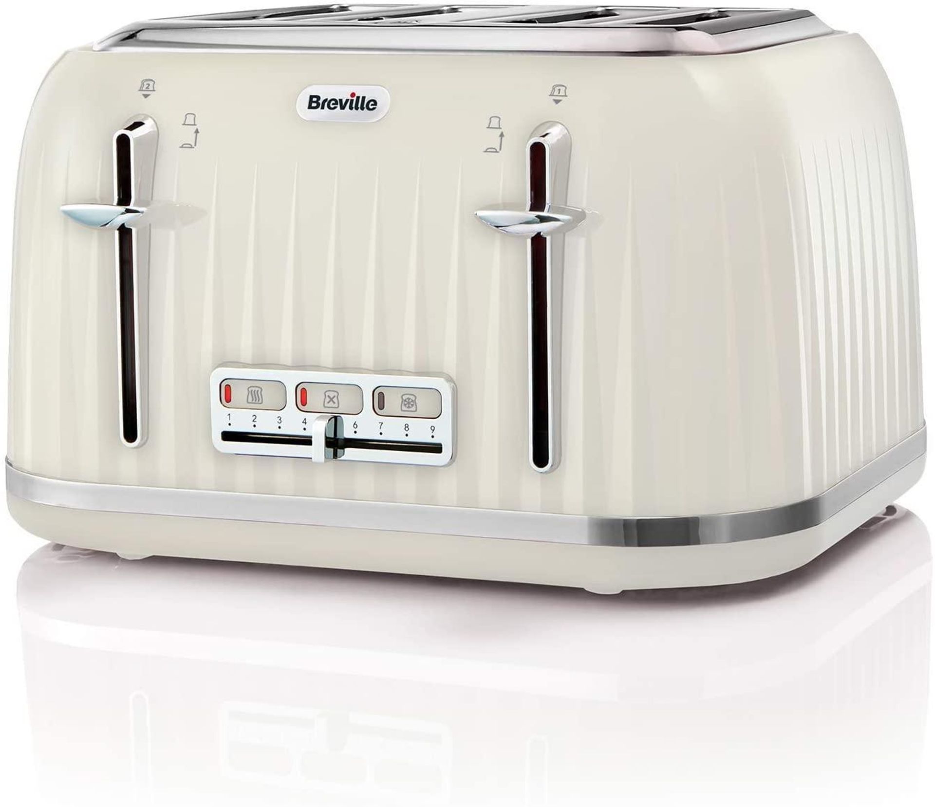 Breville Impressions 4-Slice Toaster with High-Lift and Wide Slots, Cream | Miscellaneous Item