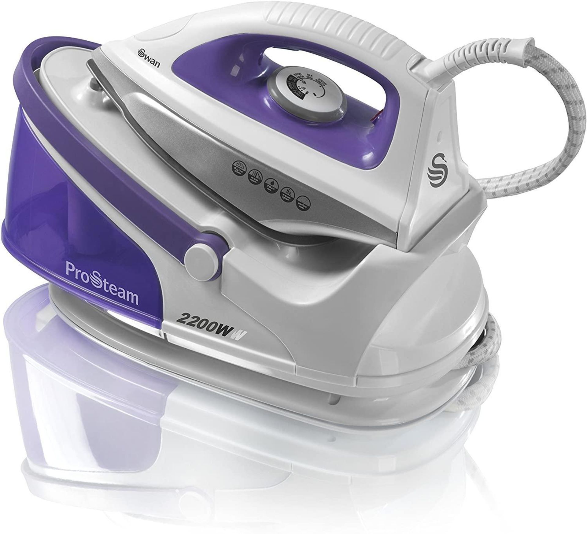 Swan ProSteam Steam Generator Iron with Non Stick Ceramic | Swan, Handheld Garment Steamer - Image 2 of 5