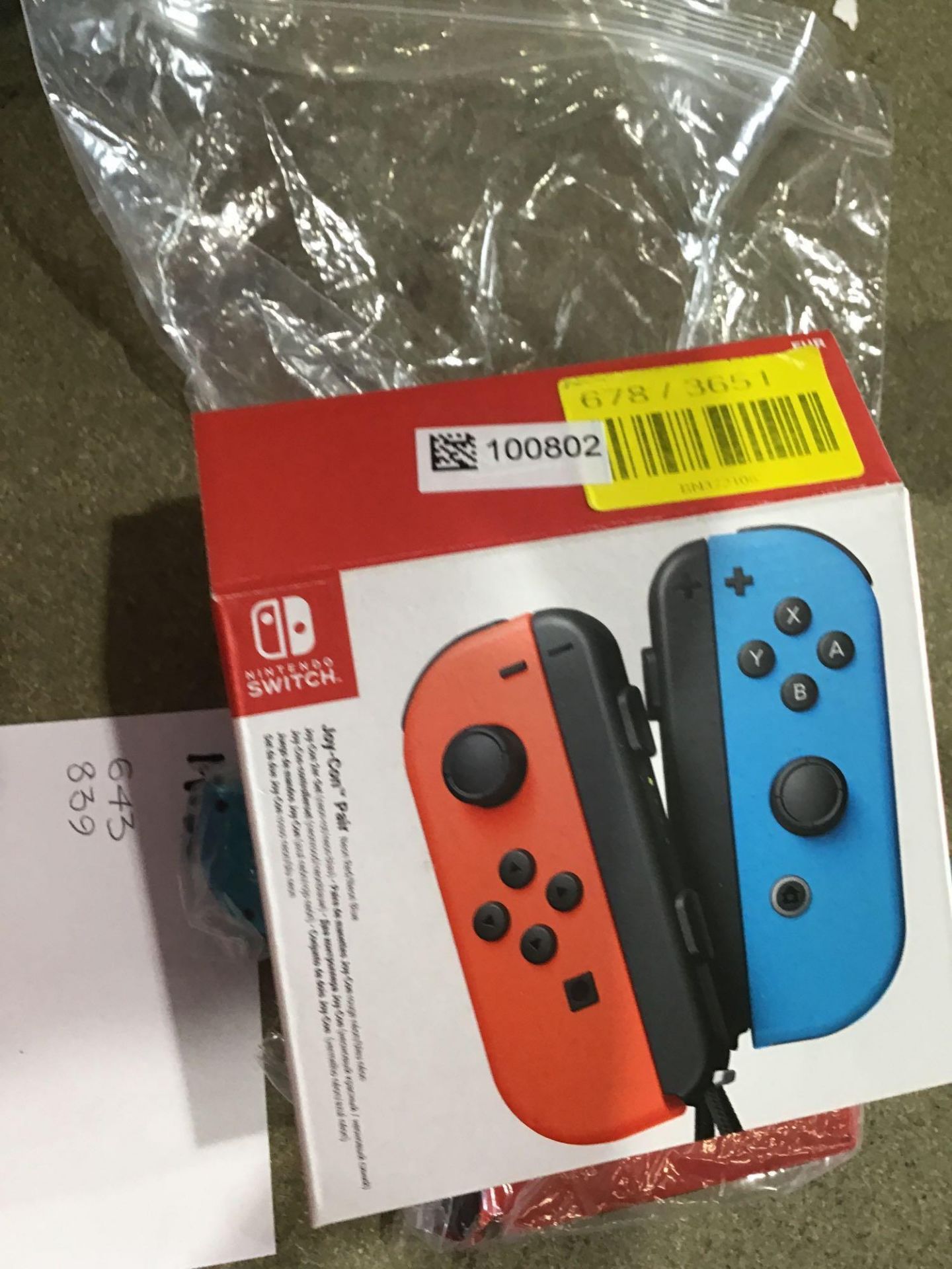 Nintendo Switch Joy-Con Controller Pair - Neon Red and Blue (Pack of 2) - Image 2 of 3