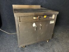 Mobile Stainless Steel Counter Hot Cupboard 880 x 850 x 920mm