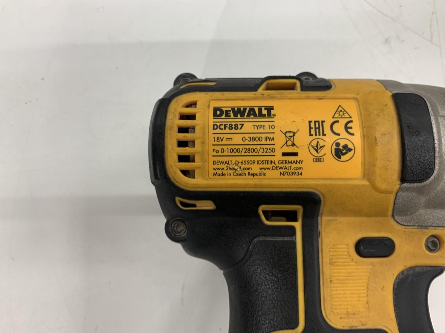 DeWalt DCF887 XR Cordless Brushless Impact Driver and DeWalt DCD796
