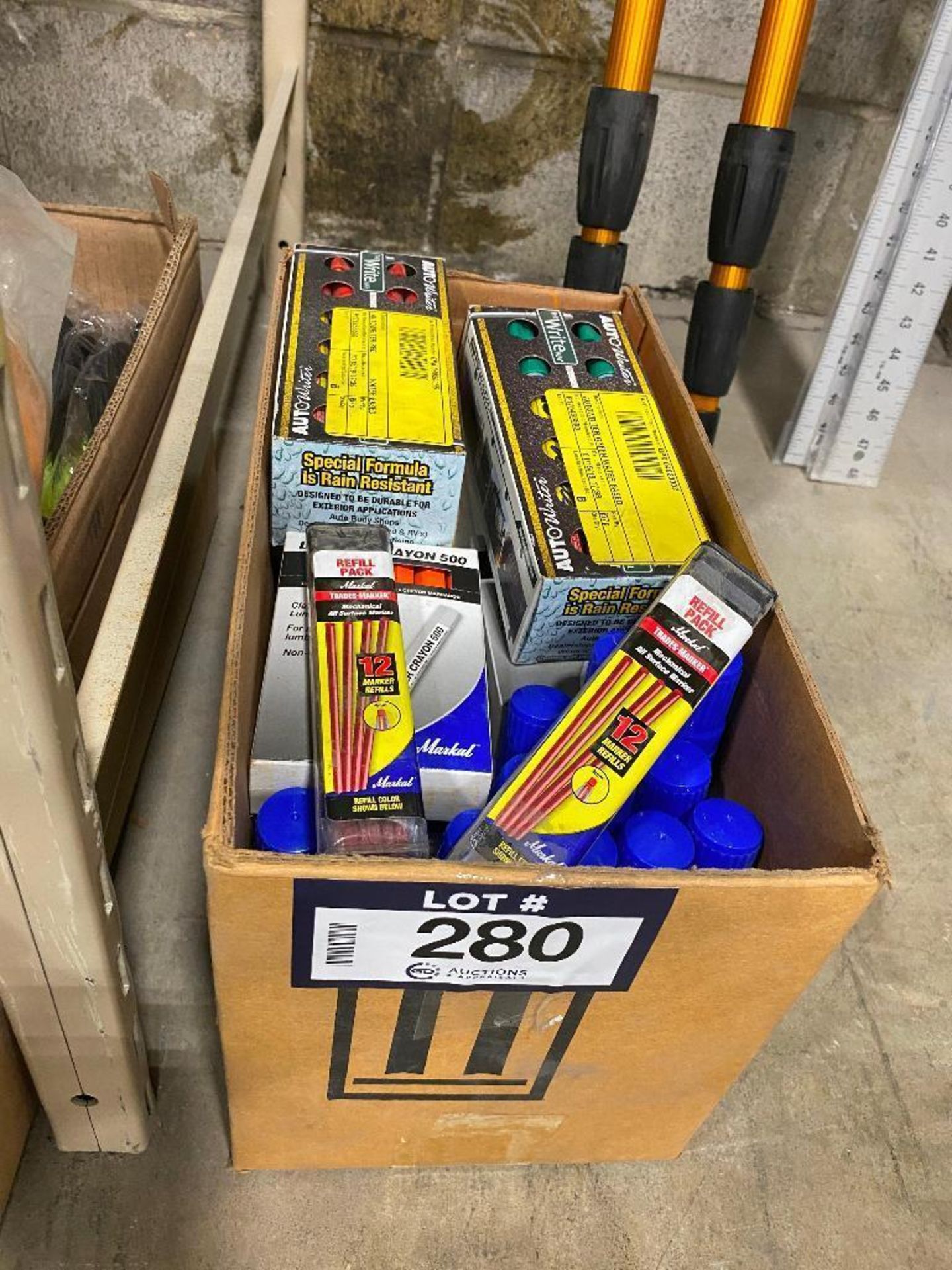 Lot of Asst. Promax Paint Markers, Paint Pens, Lumber Crayons, etc.