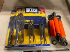 Lot of (2) Irwin Vise Grip Kits w/ (3) Asst. Gear Wrenches