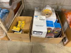 Lot of Asst. Abrasives including Sanding Blocks, Emery Cloth, Sanding Belts, etc.