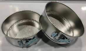 SPRING FORM CAKE PAN 8" X 2.25", JOHNSON ROSE 6308 - LOT OF 2 - NEW