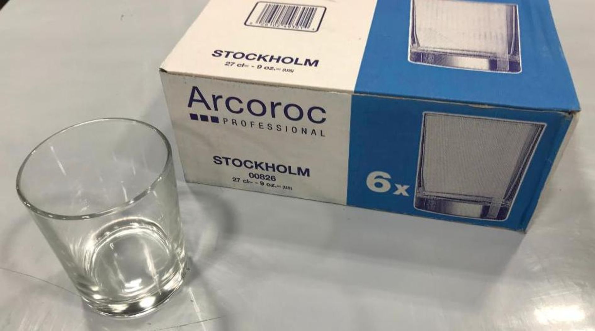 9.5OZ/270ML STOCKHOLM OLD FASHIONED GLASSES - BOX OF 6, ARCOROC 00826 - NEW