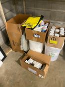 Lot of Asst. Garbage Can Lids, HD Emulsifier, Base Neutralizer, etc.