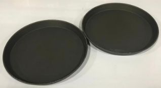 15" STEEL PIZZA PAN - RND14922-PSTK - LOT OF 2 PANS - NEW