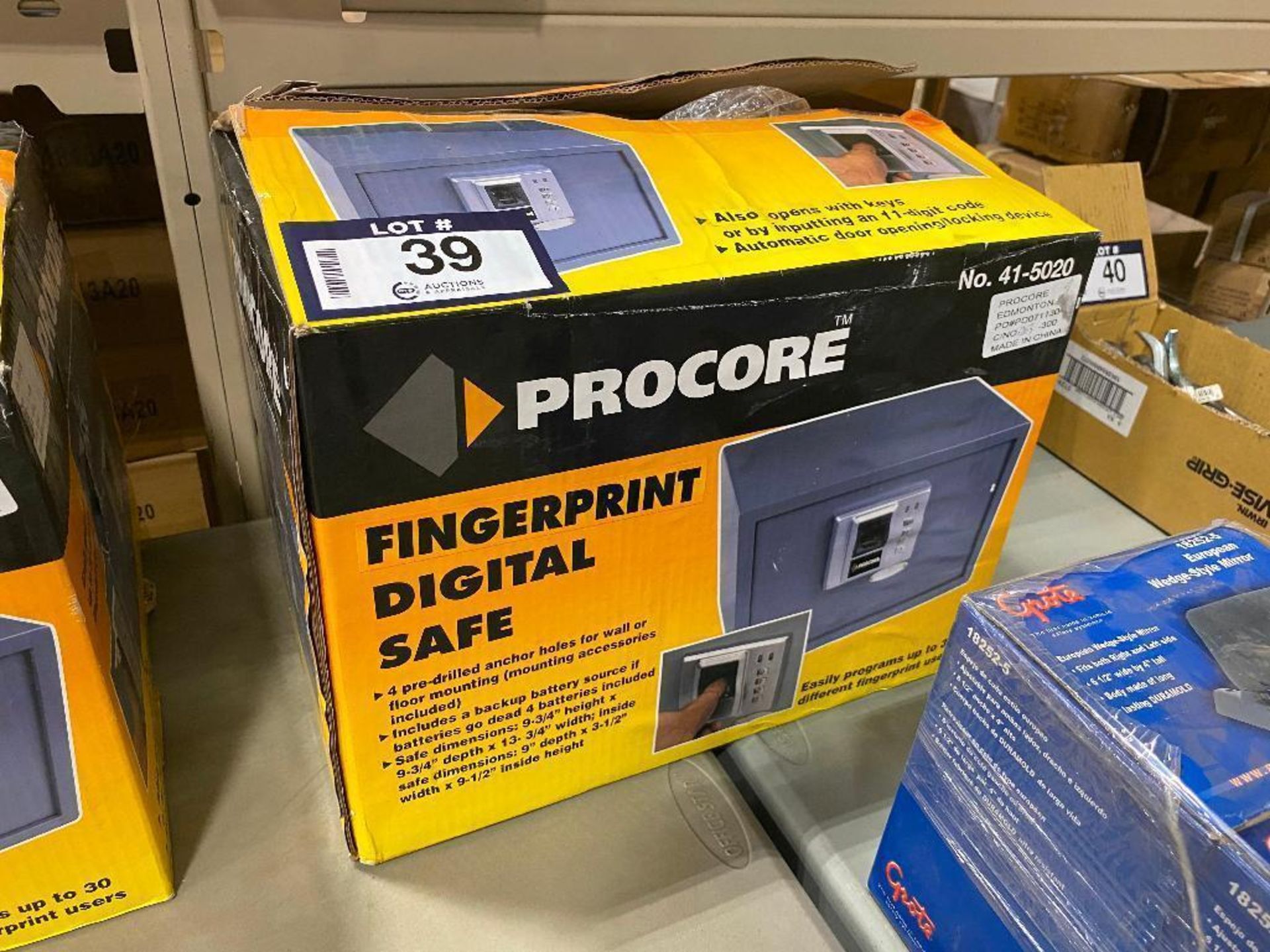 Procore Fingerprint Digital Safe