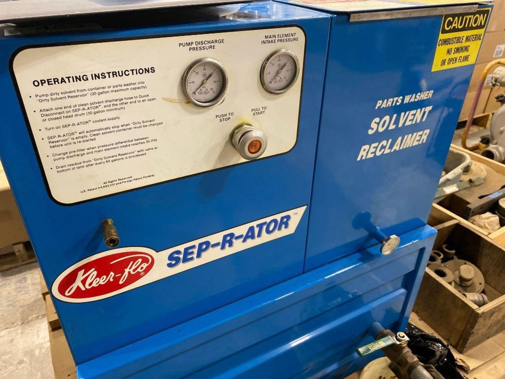 Kleer-Flo Sep-R-Ator Parts Washer Solvent Reclaimer 430-1400, 3/4HP, 1PH - Image 3 of 4