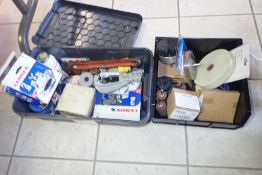 Lot of Pull Sockets, Ridgid Tubing Cutter, Asst. Nylon Brush Sets, Buffing Wheels, etc.