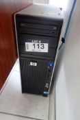 Lot of HP Desktop Computer, 2 Dell Flatscreen Monitors and Canon Printer.