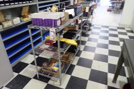 Lot of 2 Wire 48"x18"x38" Shelving Units.