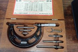 Starrett 0-4" Micrometer Caliper.