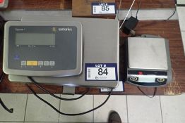 Lot of Sartorius S1WRDCP-1-15-1 Digital Scale and Ohaus Scout II Digital Scale.