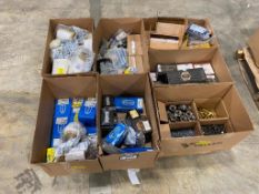 Pallet of Asst. Fasteners including Knives, Nuts, Bolts, etc.