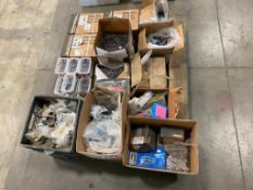 Pallet of Asst. Fasteners including Nails, Washers, Staples, etc.