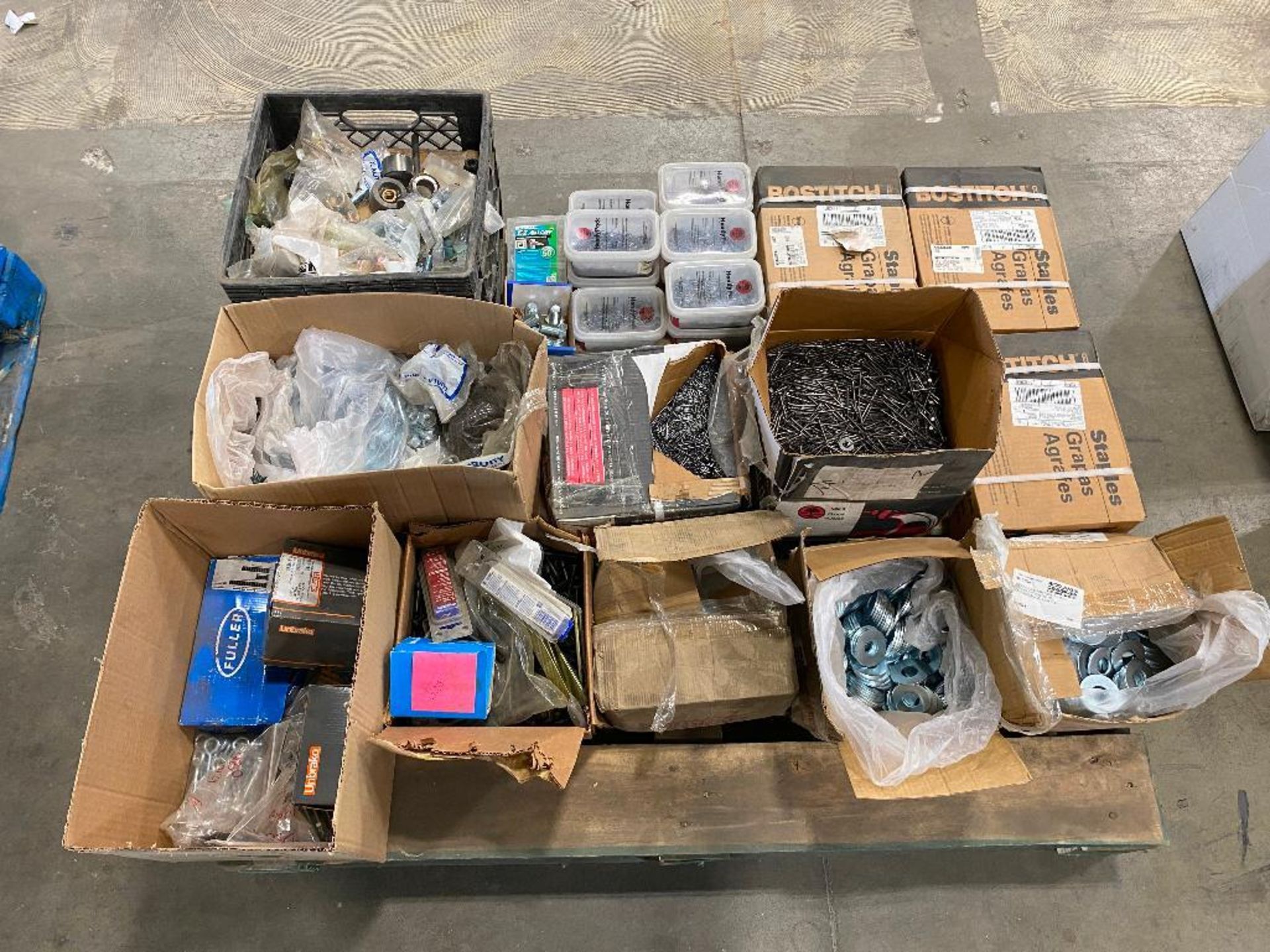 Pallet of Asst. Fasteners including Nails, Washers, Staples, etc. - Image 2 of 3