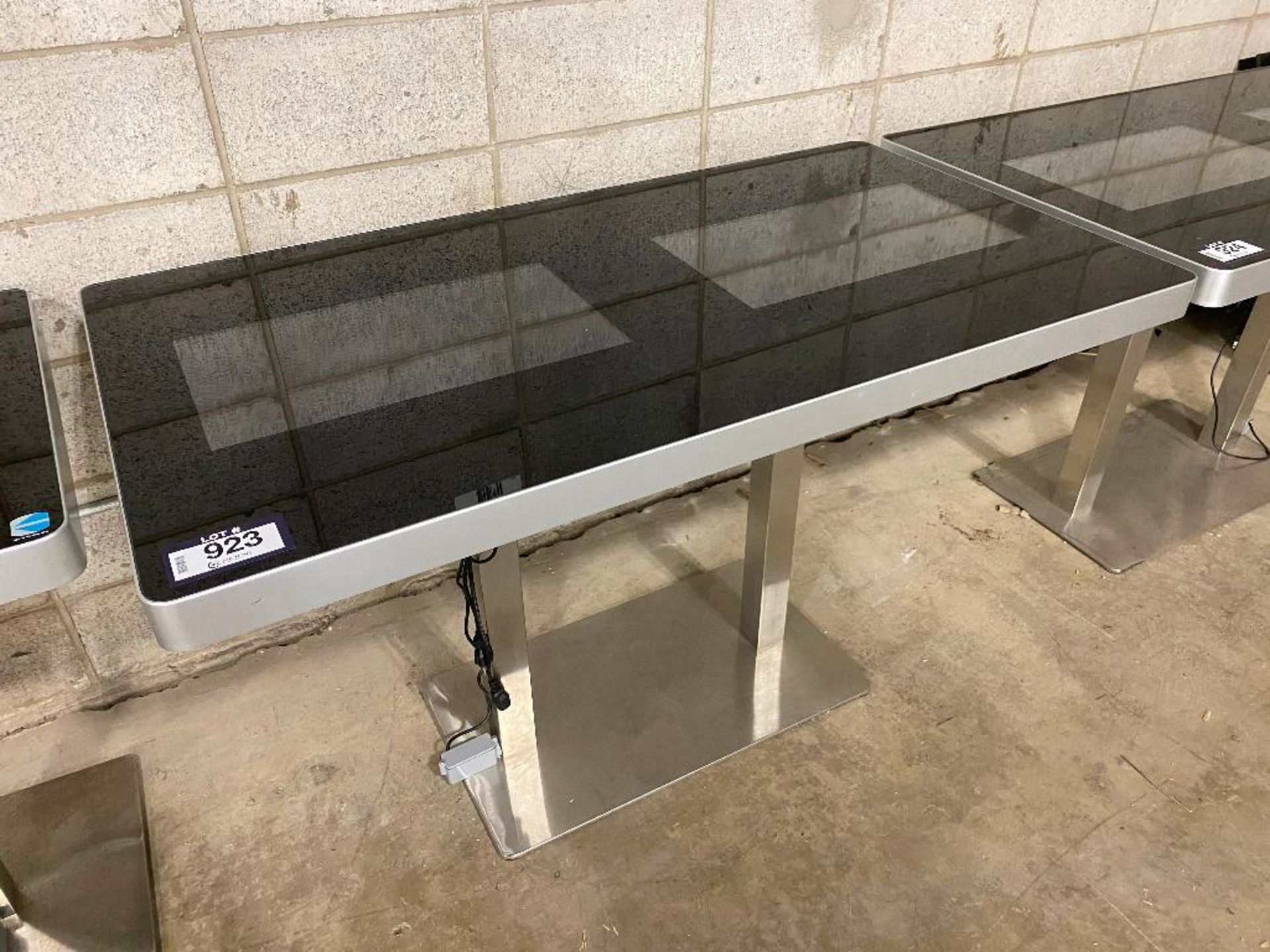 EKAA 27.5" X 51" Commercial Double LCD Interactive Touchscreen Table, Model: ETT-LDG60S-AD