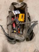 Tool Bag w/ Asst. Tools including, Bits, Nail Puller, Screw Drivers, Wrenches, etc.