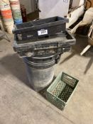 Lot of Waste Bins, Paint Tray, Tool Carrier, etc.