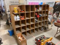 Lot of (2) Cubby Shelves