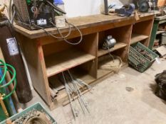 97" X 24" Wooden Workbench w/ 3" Vise