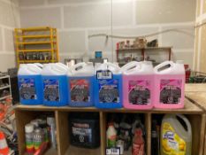 Lot of (11) Asst. Jugs of Windshield Wiper Fluid