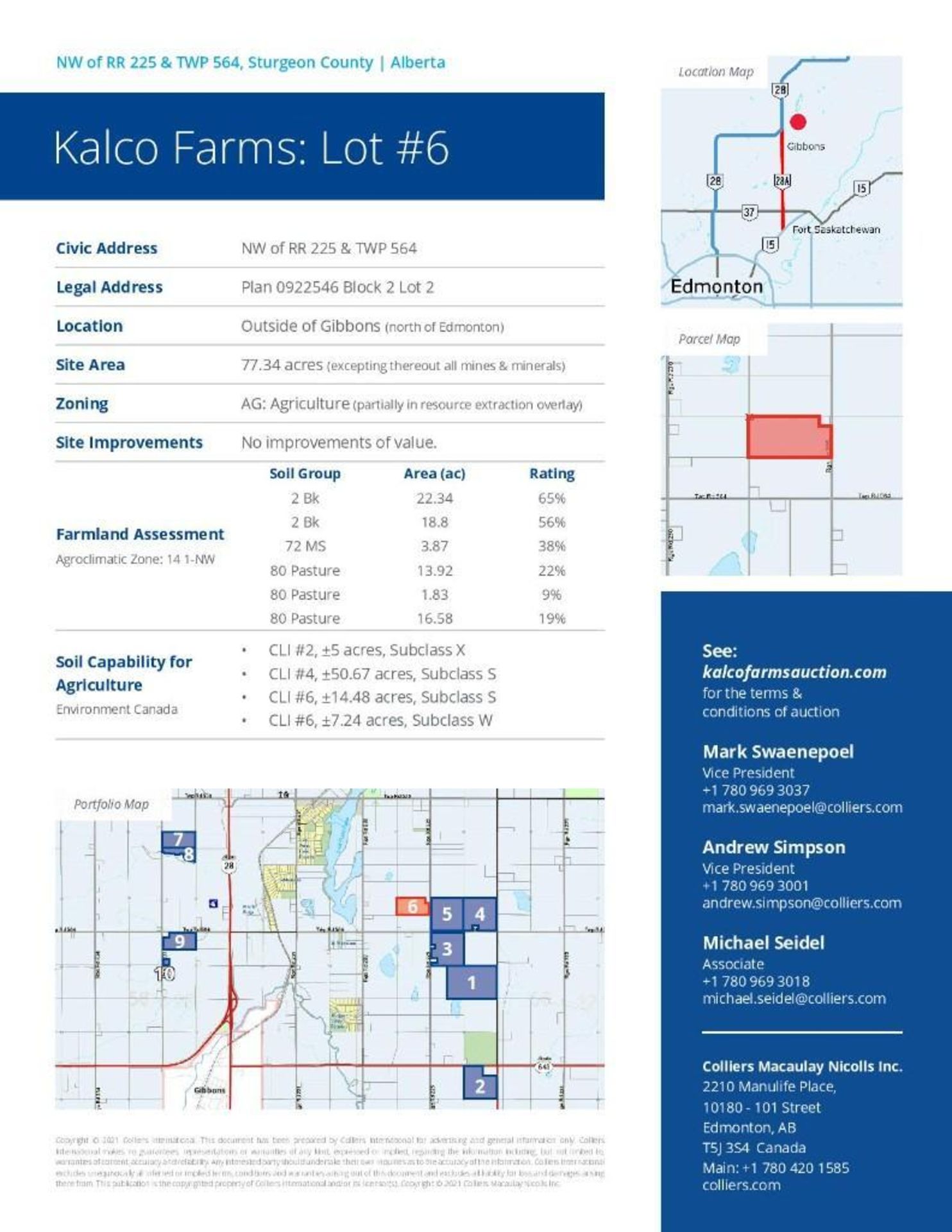 Lands located at Civic Address NW of RR 225 & TWP 564, Sturgeon County. - Image 3 of 7