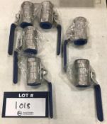 Ball Valves - Lot of 6