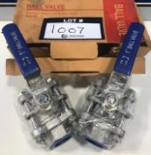 Ball Valves - Lot of 2