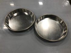 10" PIZZA PANS NESTING, HEAVY GAUGE - LOT OF 2 PANS - NEW